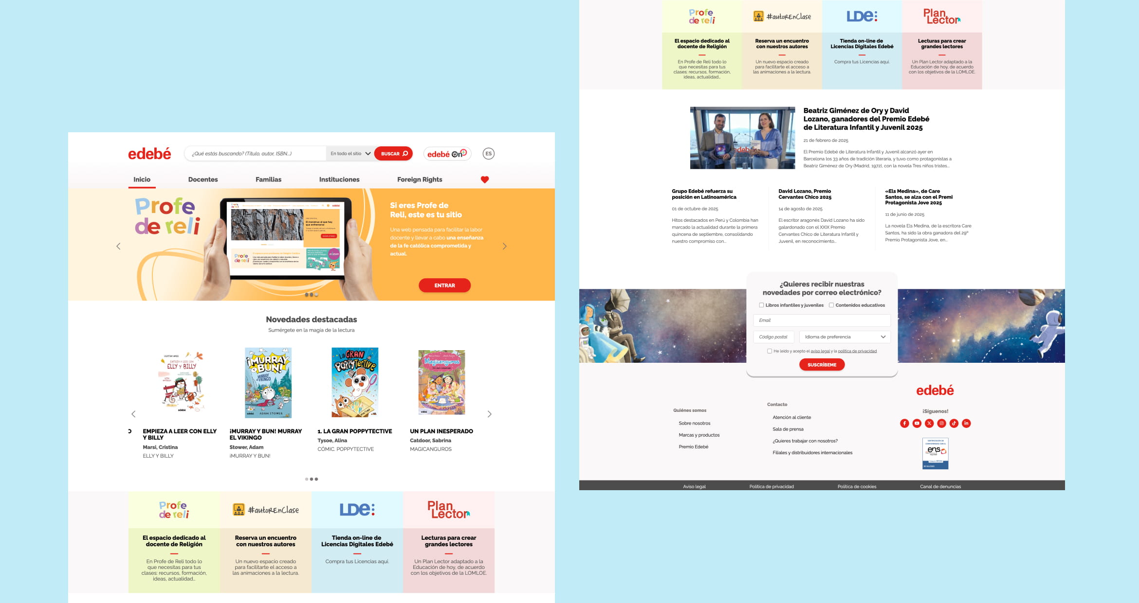 Desarrollo web para Edebé